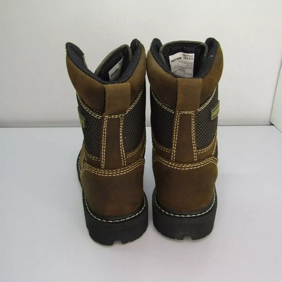 NEW ROYER 8620FLX Work Boots Waterproof Leather Toe-Cap Mid-Rise Brown Size 8 - Picture 4 of 9